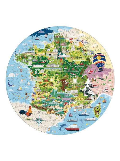 Sassi Junior | Puzzle & Livre - Voyagez découvrez explorez La France - Kiabi