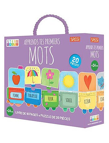 Sassi Junior | Puzzle & Livre Apprends tes premiers mots