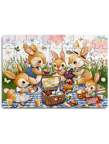 Sassi Junior | Puzzle magique à l'eau enfant 54 pièces coloriage réutilisable