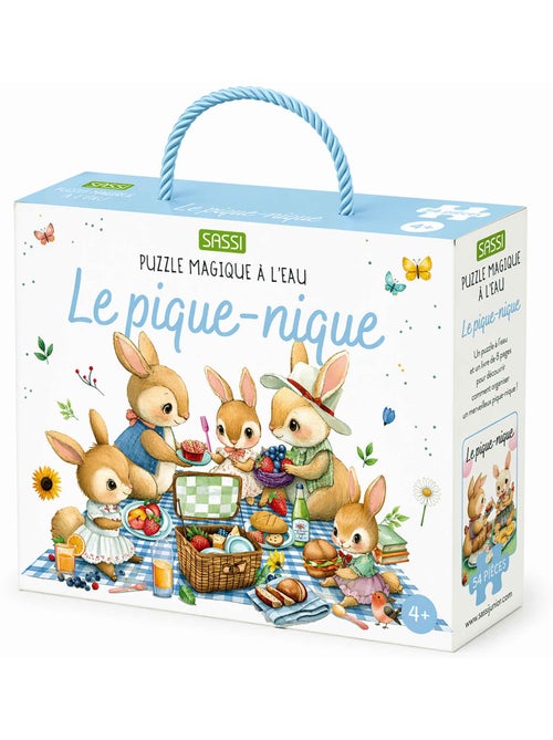 Sassi Junior | Puzzle magique à l'eau enfant 54 pièces coloriage réutilisable - Kiabi