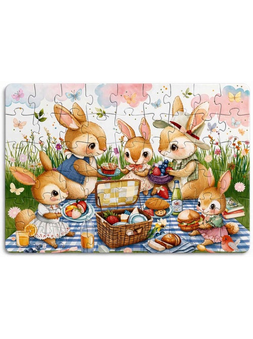 Sassi Junior | Puzzle magique à l'eau enfant 54 pièces coloriage réutilisable - Kiabi