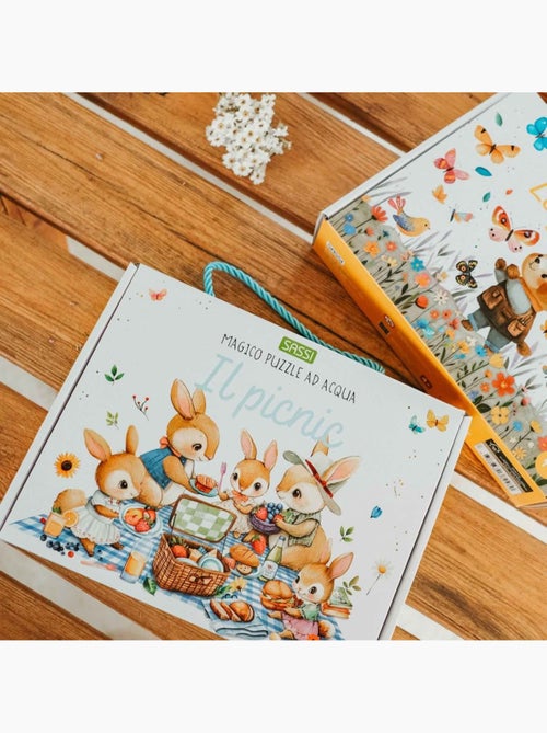 Sassi Junior | Puzzle magique à l'eau enfant 54 pièces coloriage réutilisable - Kiabi