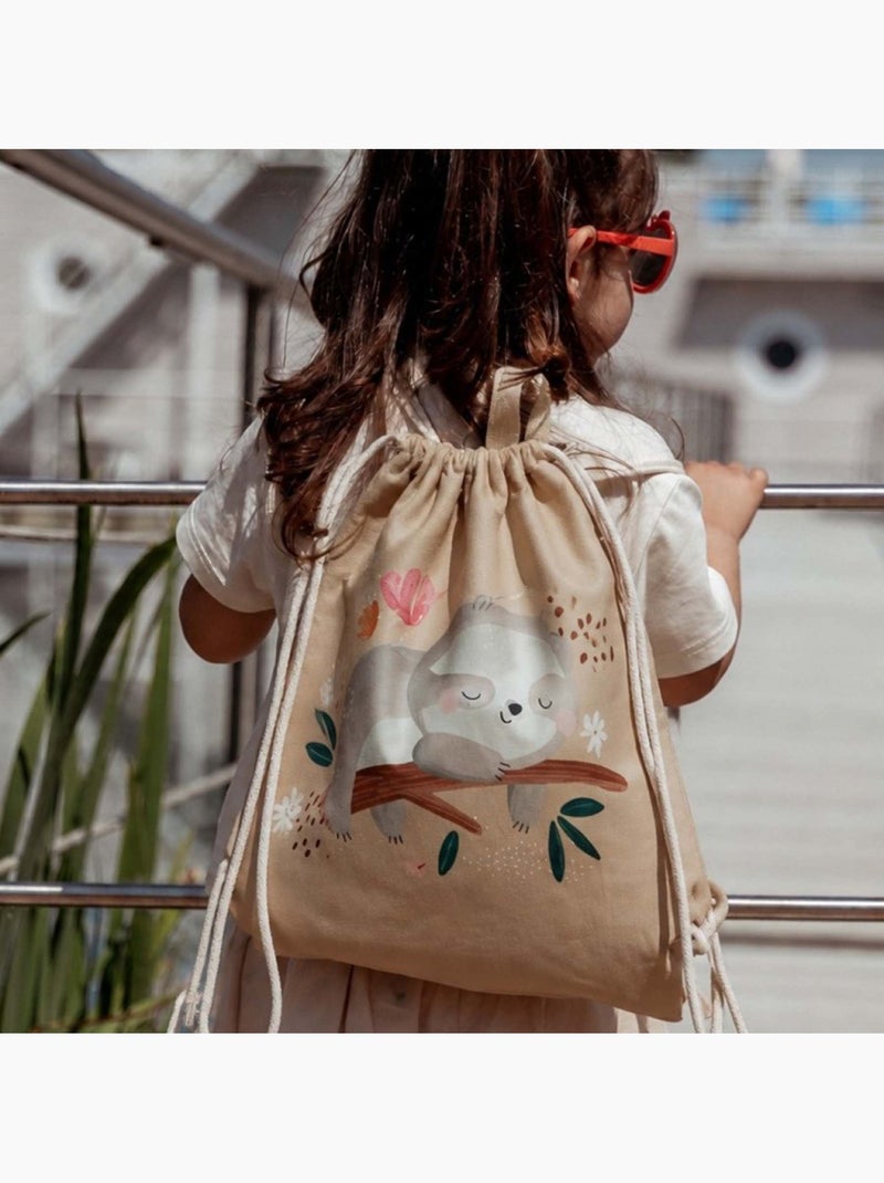 Sassi Junior | Sac à cordon enfant imperméable pour école piscine et sport Beige - Kiabi