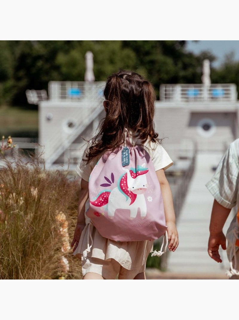 Sassi junior | sac à cordon enfant imperméable pour école piscine et sport Rose - Kiabi