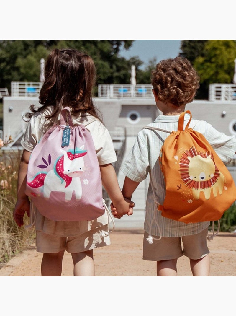 Sassi junior | sac à cordon enfant imperméable pour école piscine et sport Rose - Kiabi