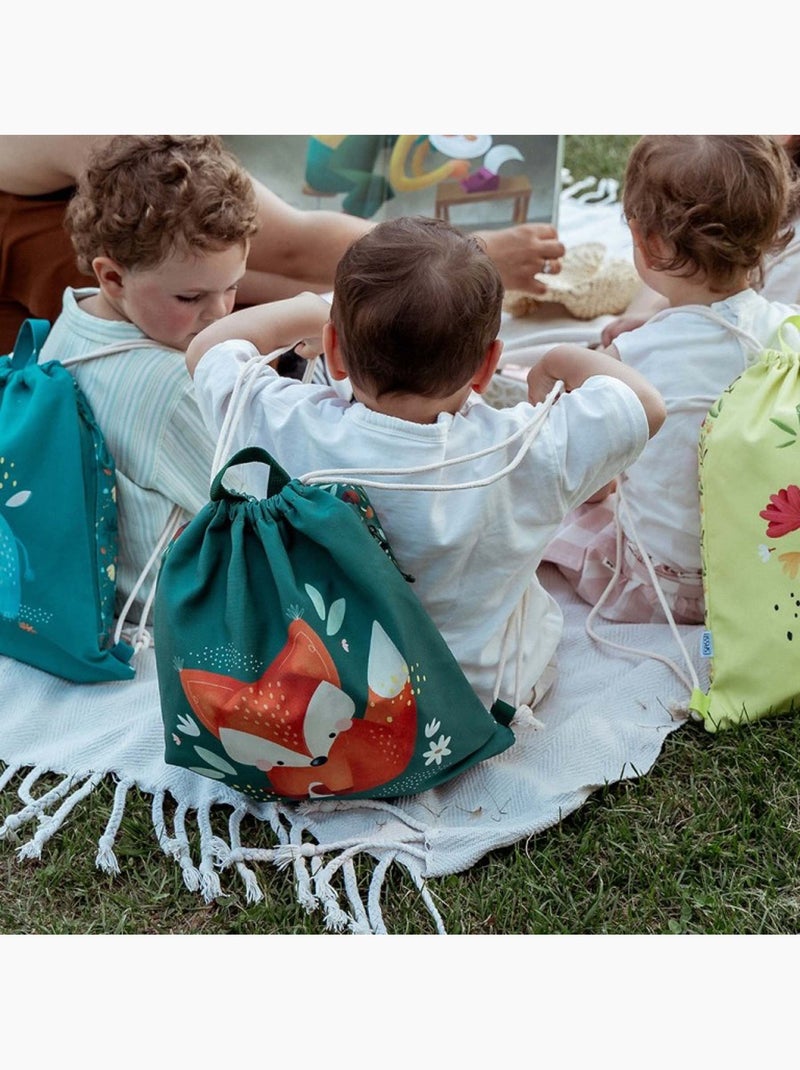 Sassi junior | sac à cordon enfant imperméable pour école piscine et sport Vert forêt - Kiabi