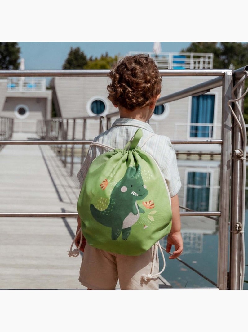 Sassi junior | sac à cordon enfant imperméable pour école piscine et sport Vert - Kiabi