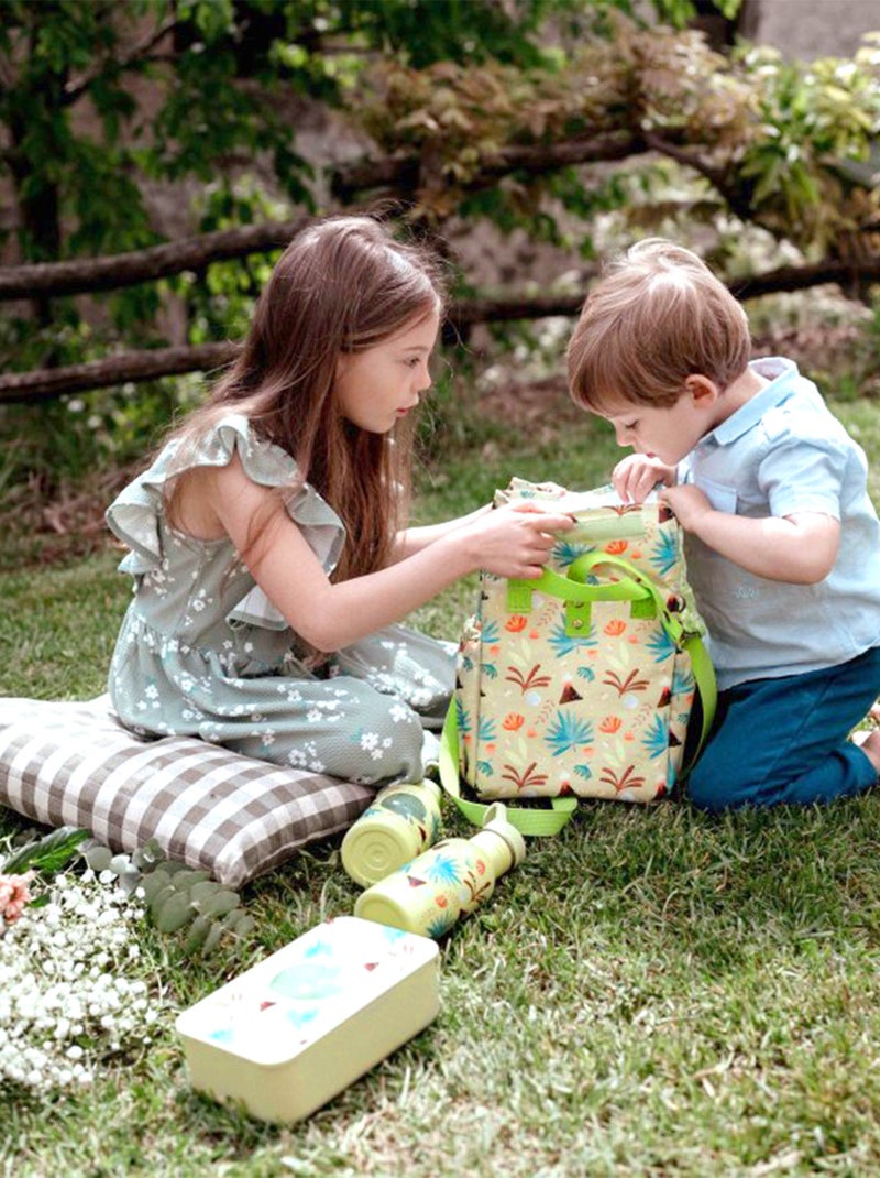 Sassi Junior | Sac isotherme pour repas enfant Animaux Vert - Kiabi