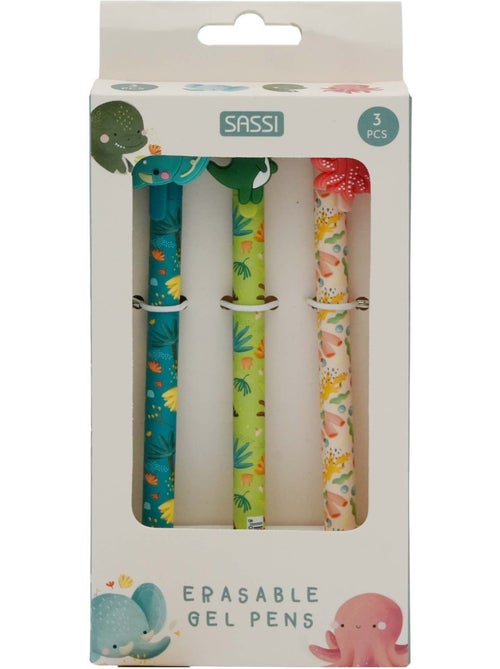 Sassi junior | set de 3 stylos gel effaçables animaux - Kiabi Sassi junior | set de 3 stylos gel effaçables animaux - Kiabi