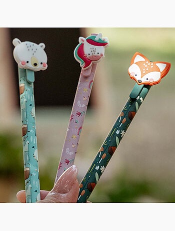 Sassi junior | set de 3 stylos gel effaçables animaux