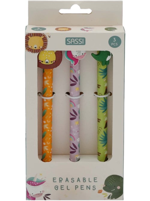 Sassi junior | set de 3 stylos gel effaçables animaux - Kiabi Sassi junior | set de 3 stylos gel effaçables animaux - Kiabi