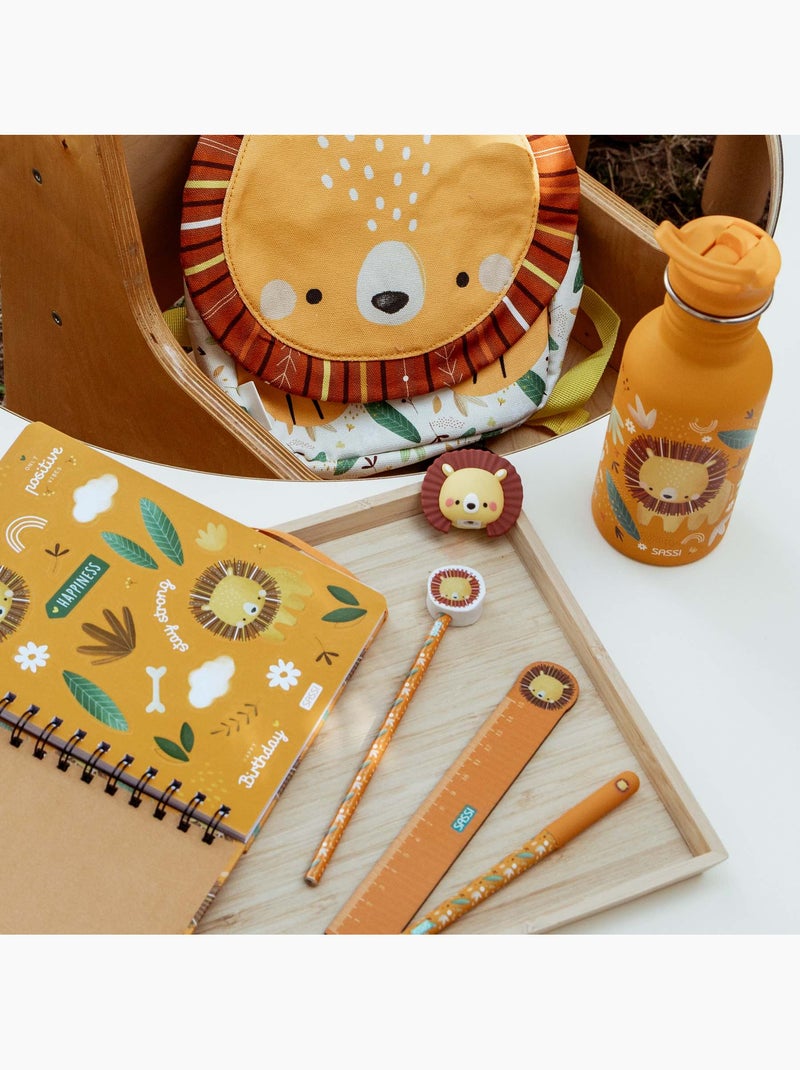 Sassi junior | set de papeterie enfant crayon règle taille-crayon Orange - Kiabi