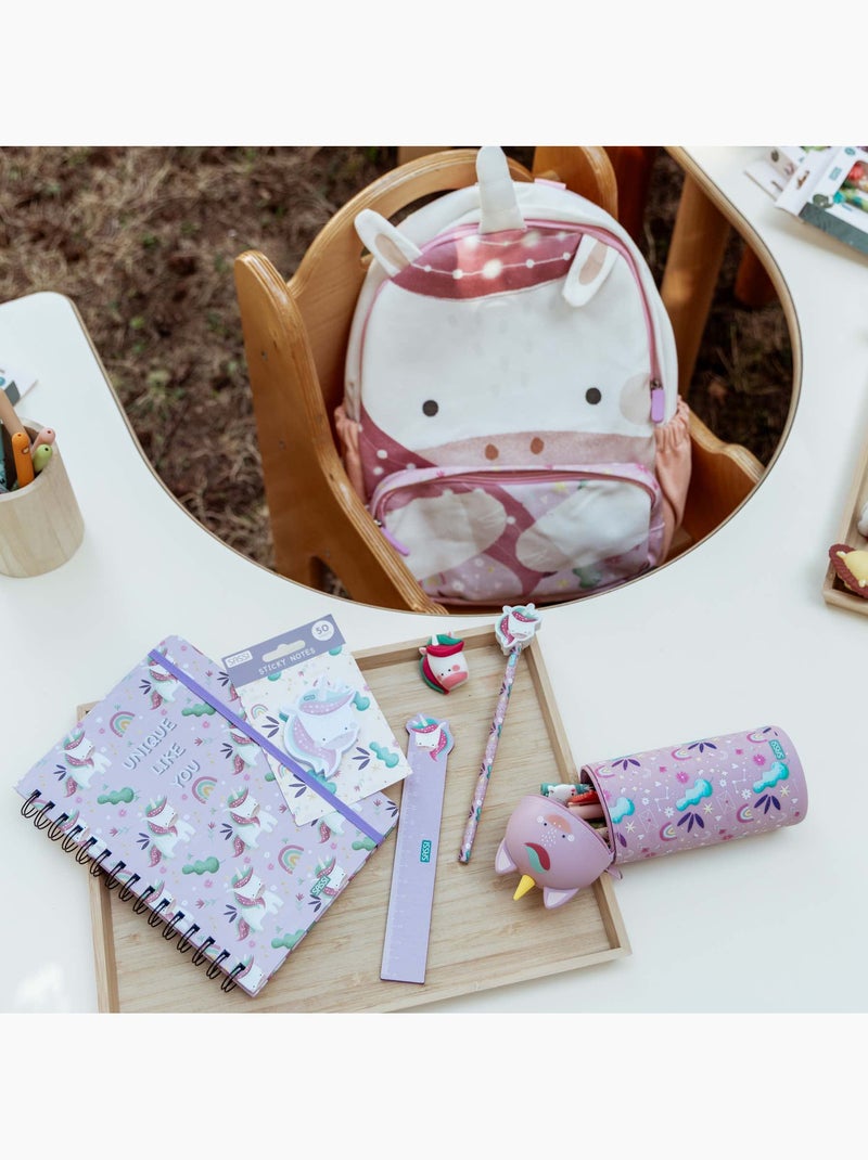 Sassi junior | set de papeterie enfant crayon règle taille-crayon Rose - Kiabi