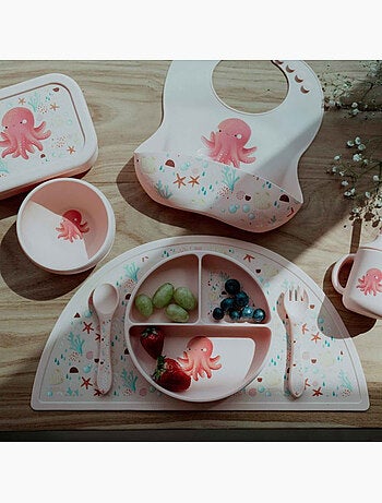 Sassi Junior | Set fourchette et cuillère en silicone Animaux