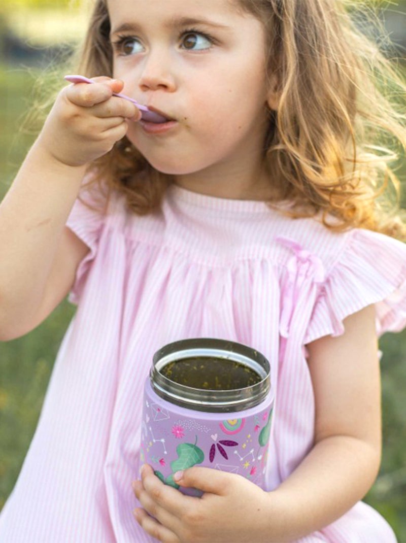 Sassi Junior | Thermos repas bébé en inox Animaux Rose - Kiabi