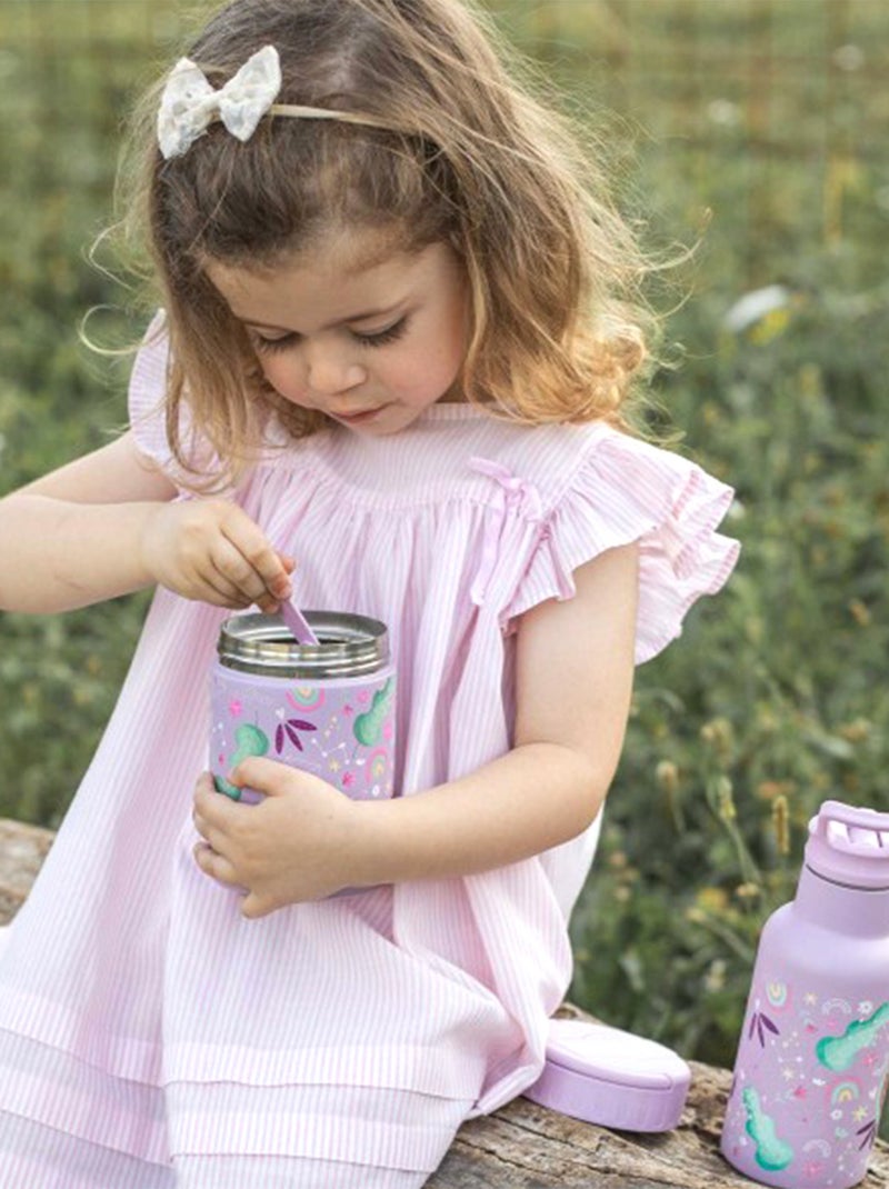 Sassi Junior | Thermos repas bébé en inox Animaux Rose - Kiabi