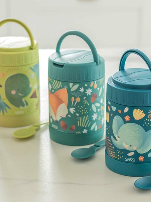 Sassi Junior | Thermos repas bébé en inox Animaux - Kiabi