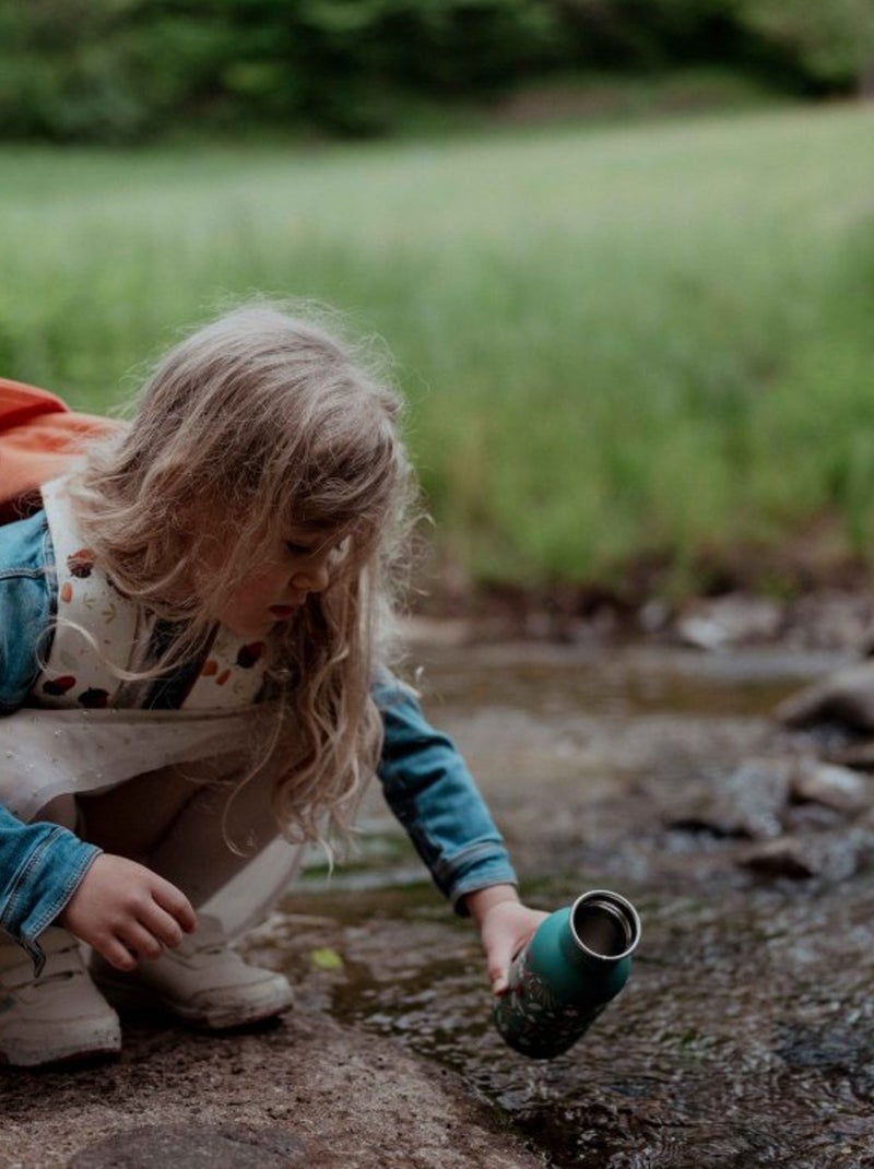 Sassi Junior|Gourde pour enfant en inox isotherme Vert forêt - Kiabi