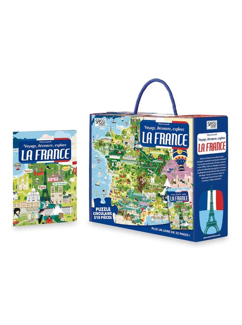 Sassi Junior|Puzzle & Livre - Voyagez découvrez explorez La France - Kiabi