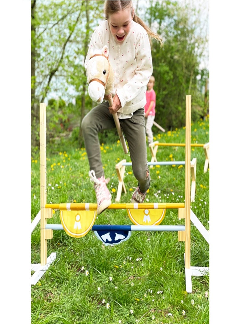 Saut d'obstacle pour cheval bâton Beige - Kiabi