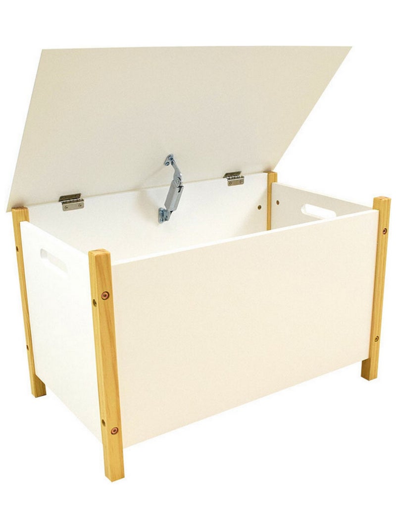 Scandiwood Coffre à jouets en bois Blanc - Kiabi