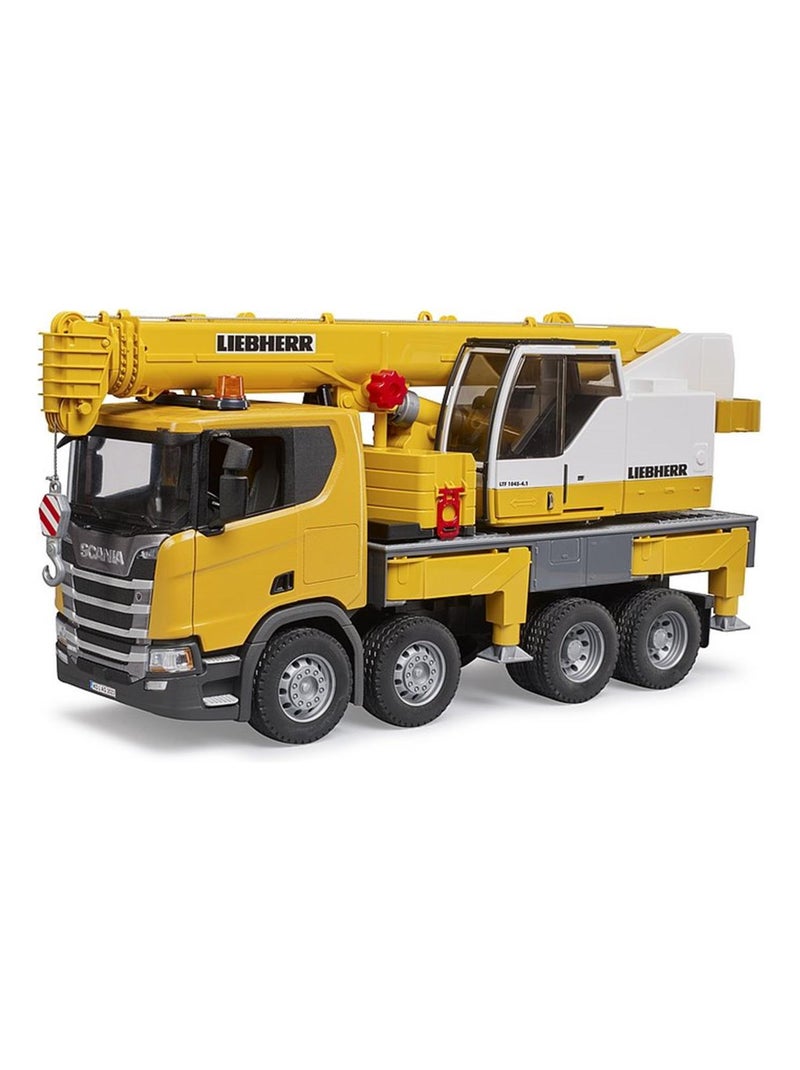 Scania Super 560R Liebherr camion-grue avec module son et lumière Jaune - Kiabi
