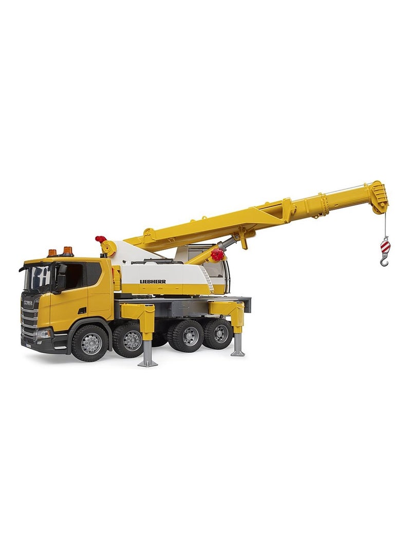 Scania Super 560R Liebherr camion-grue avec module son et lumière Jaune - Kiabi