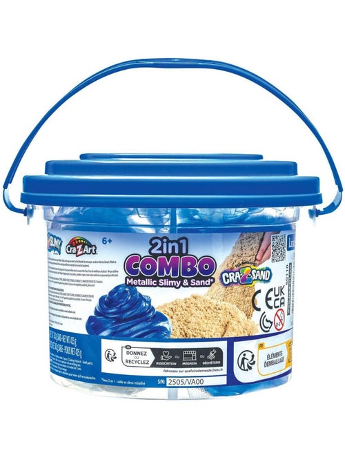 Sceau 2 en 1 : Sable et slime - Kiabi