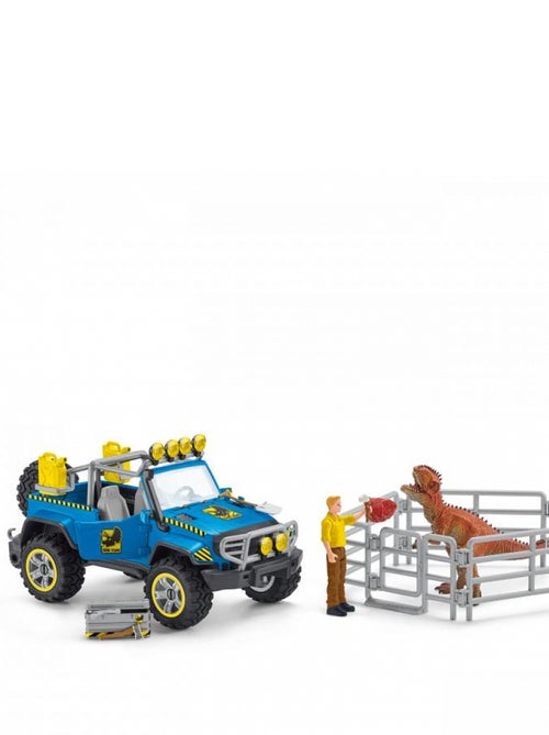 Schleich -voiture Tout-terrain Avec Avant Poste Dino - Kiabi