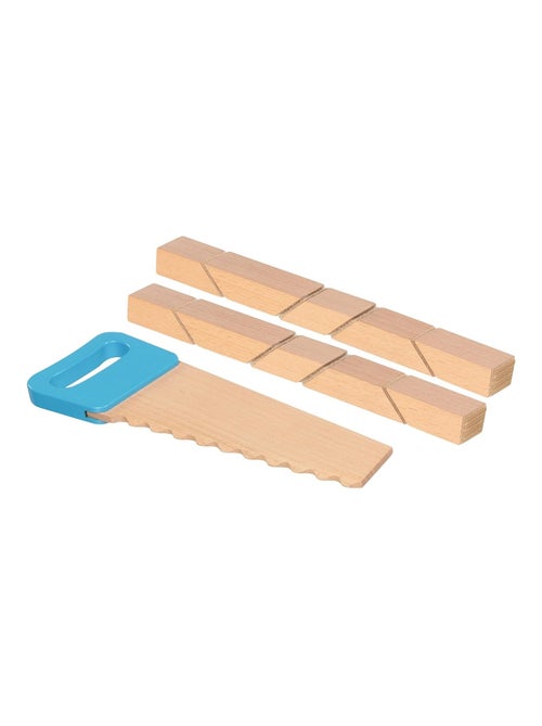 Scie et blocs en bois à scratch - Kiabi