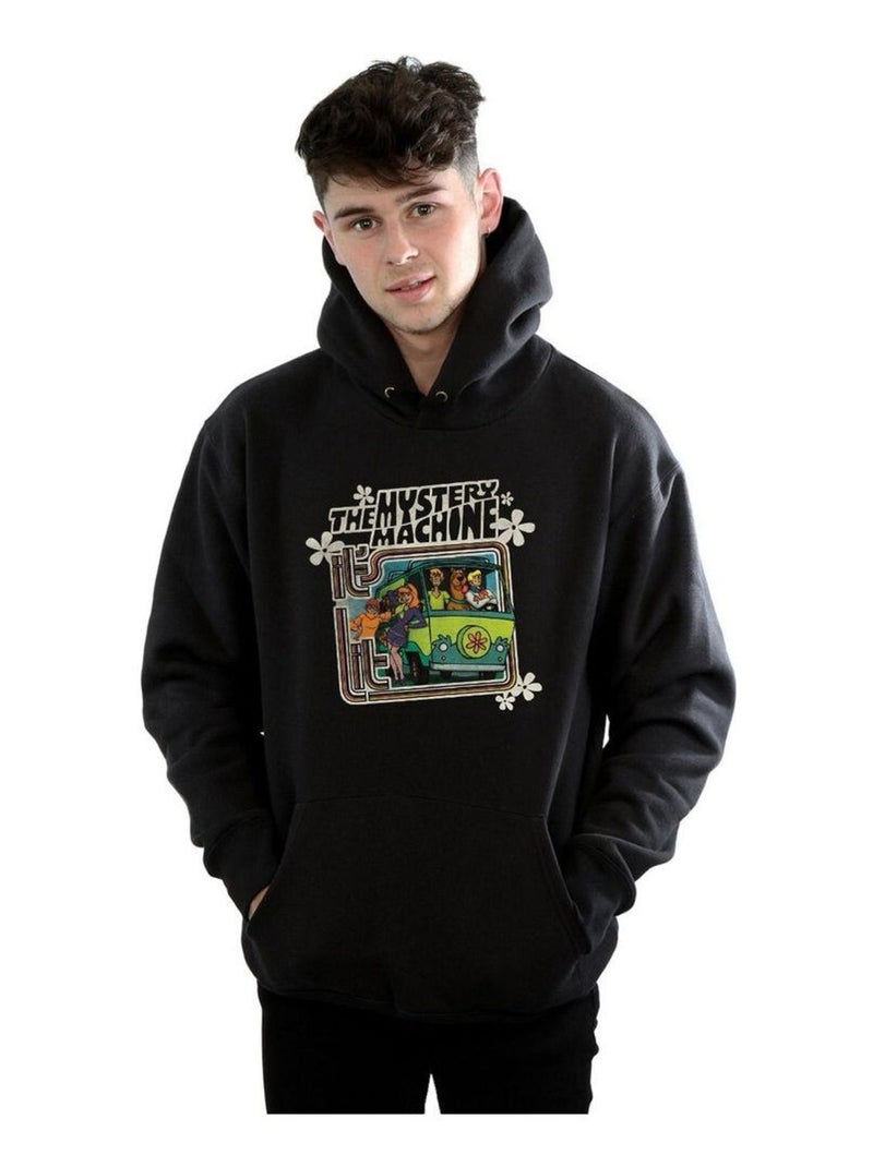 Scooby Doo - Sweat à capuche MYSTERY MACHINE Noir - Kiabi