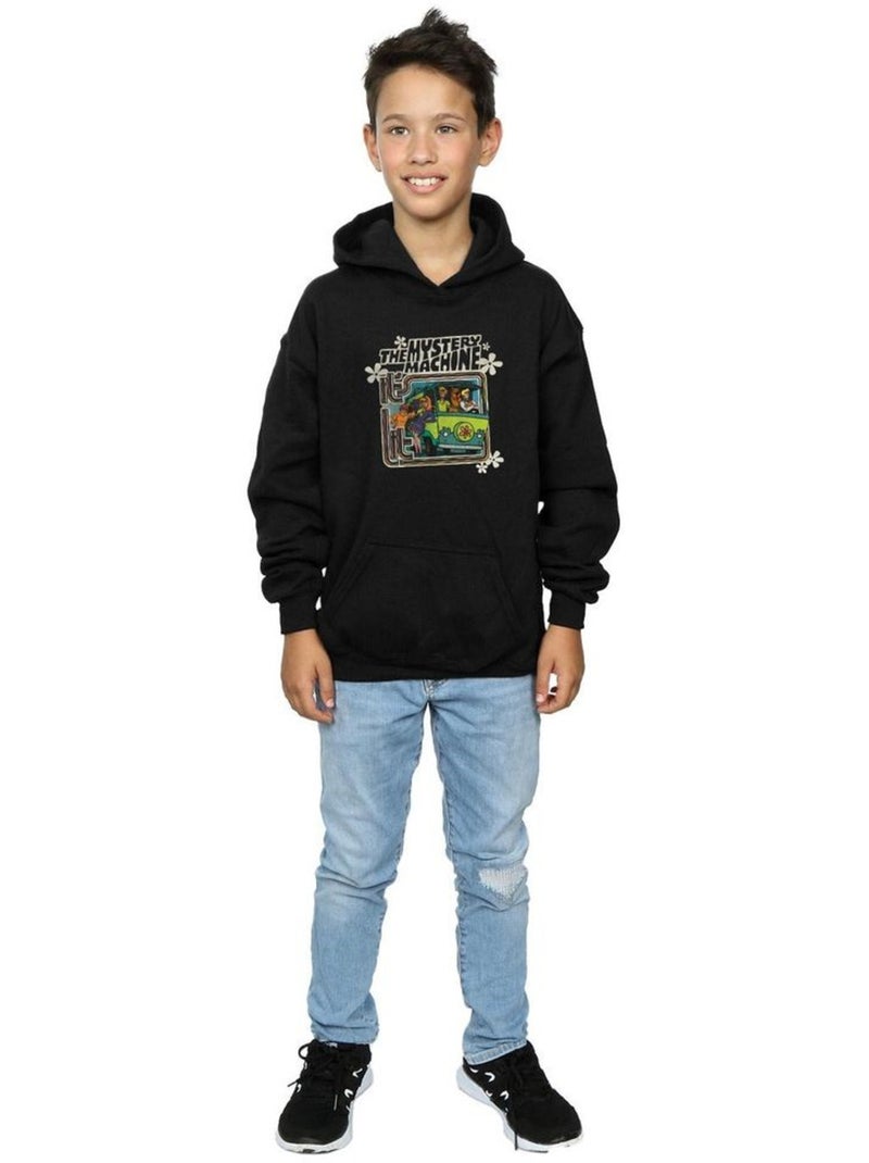Scooby-Doo - Sweat à capuche MYSTERY MACHINE Noir - Kiabi