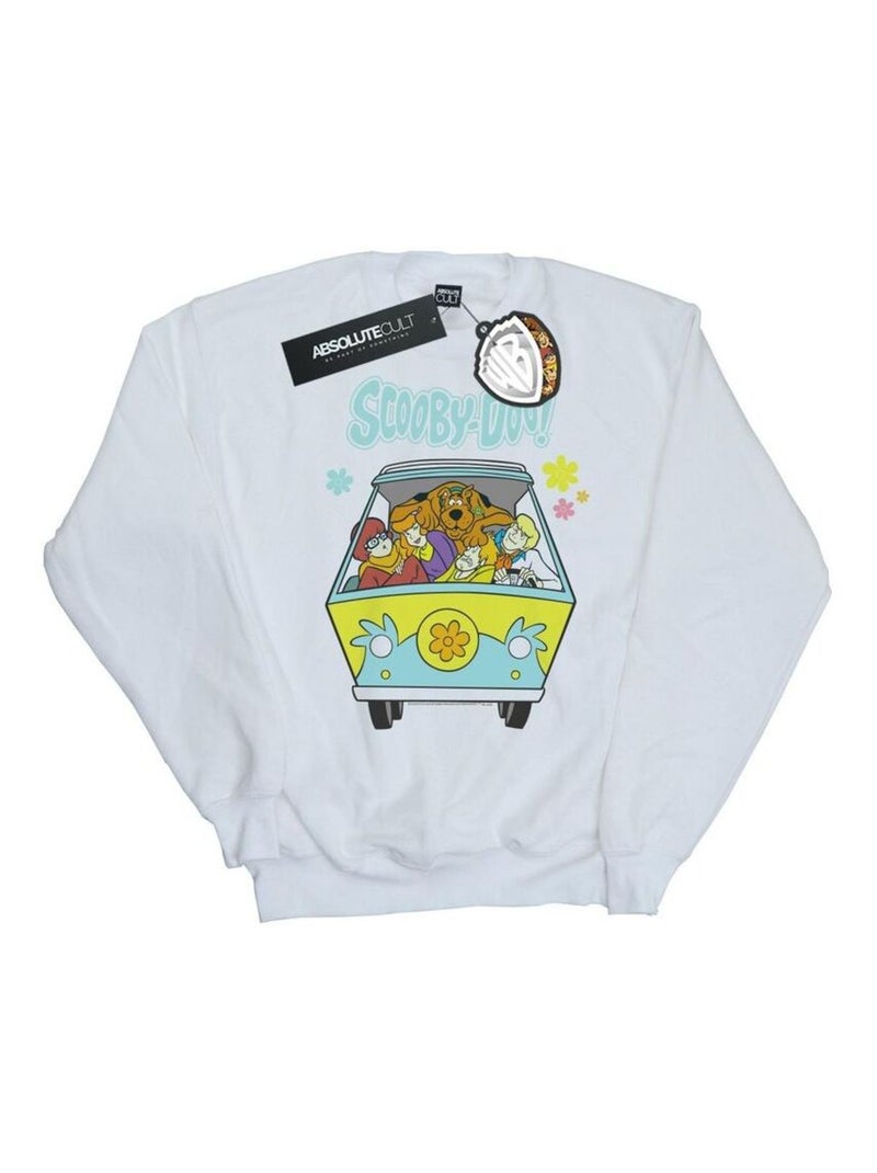 Scooby Doo - Sweat MYSTERY MACHINE Blanc - Kiabi