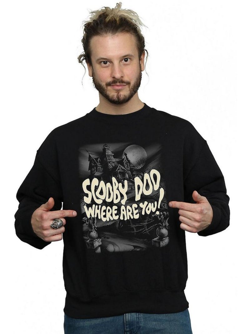 Scooby-Doo - Sweat WHERE ARE YOU? Noir - Kiabi