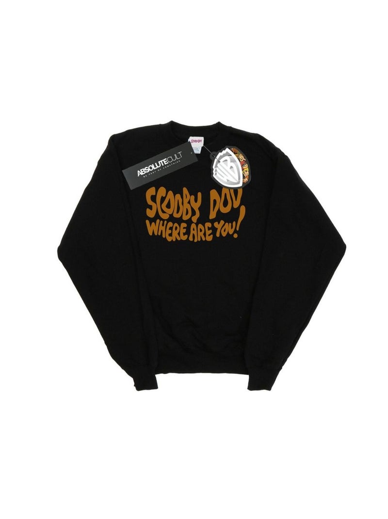 Scooby-Doo - Sweat WHERE ARE YOU Noir - Kiabi