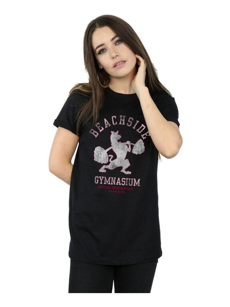 Scooby Doo - T-shirt BEACHSIDE GYMNASIUM Noir - Kiabi