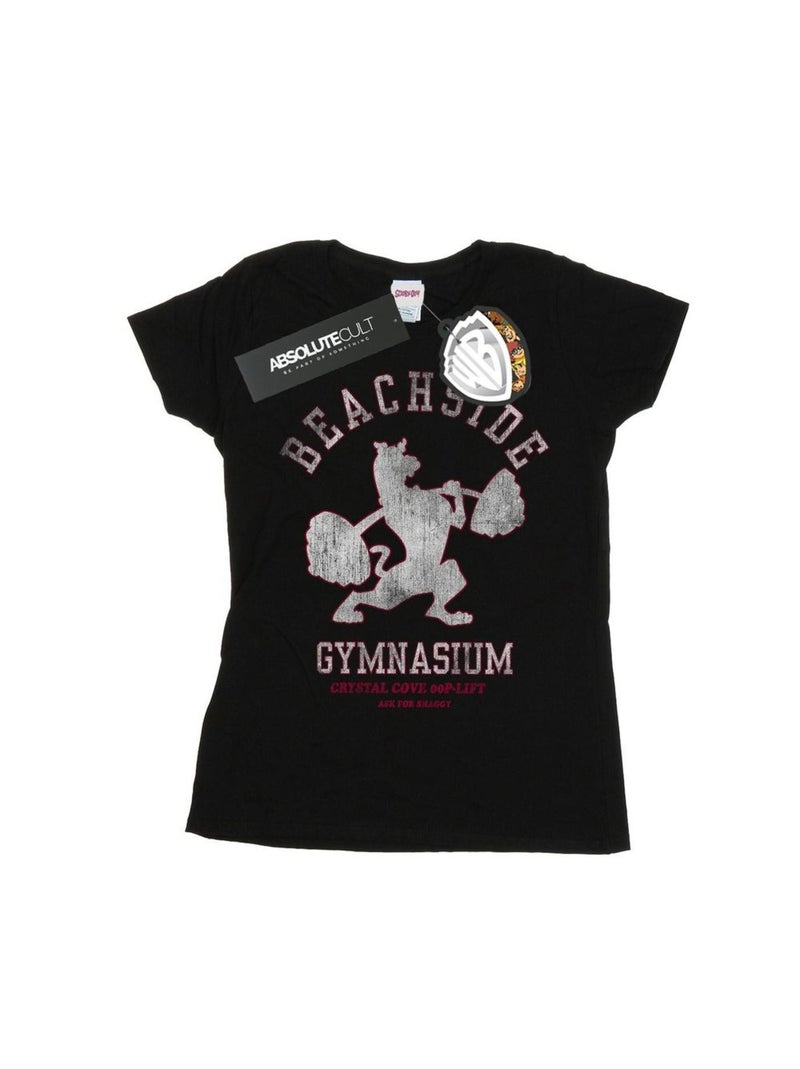Scooby Doo - T-shirt BEACHSIDE GYMNASIUM Noir - Kiabi