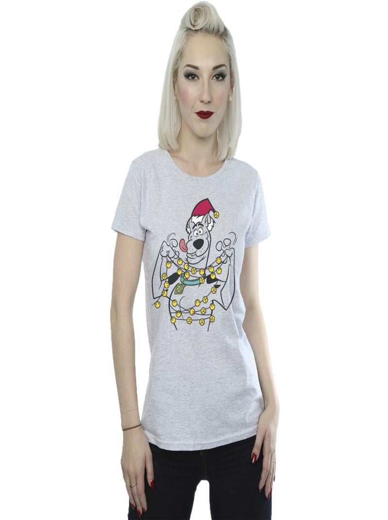 Scooby Doo - T-shirt CHRISTMAS BELLS Gris chiné - Kiabi