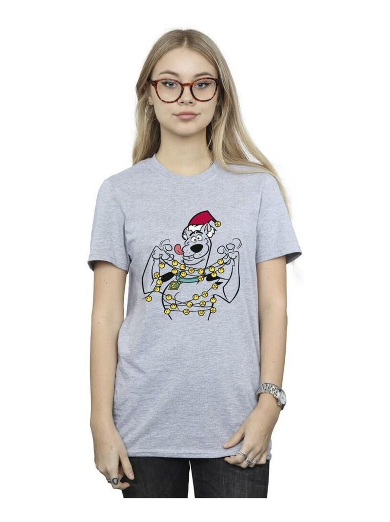 Scooby Doo - T-shirt CHRISTMAS BELLS Gris chiné - Kiabi