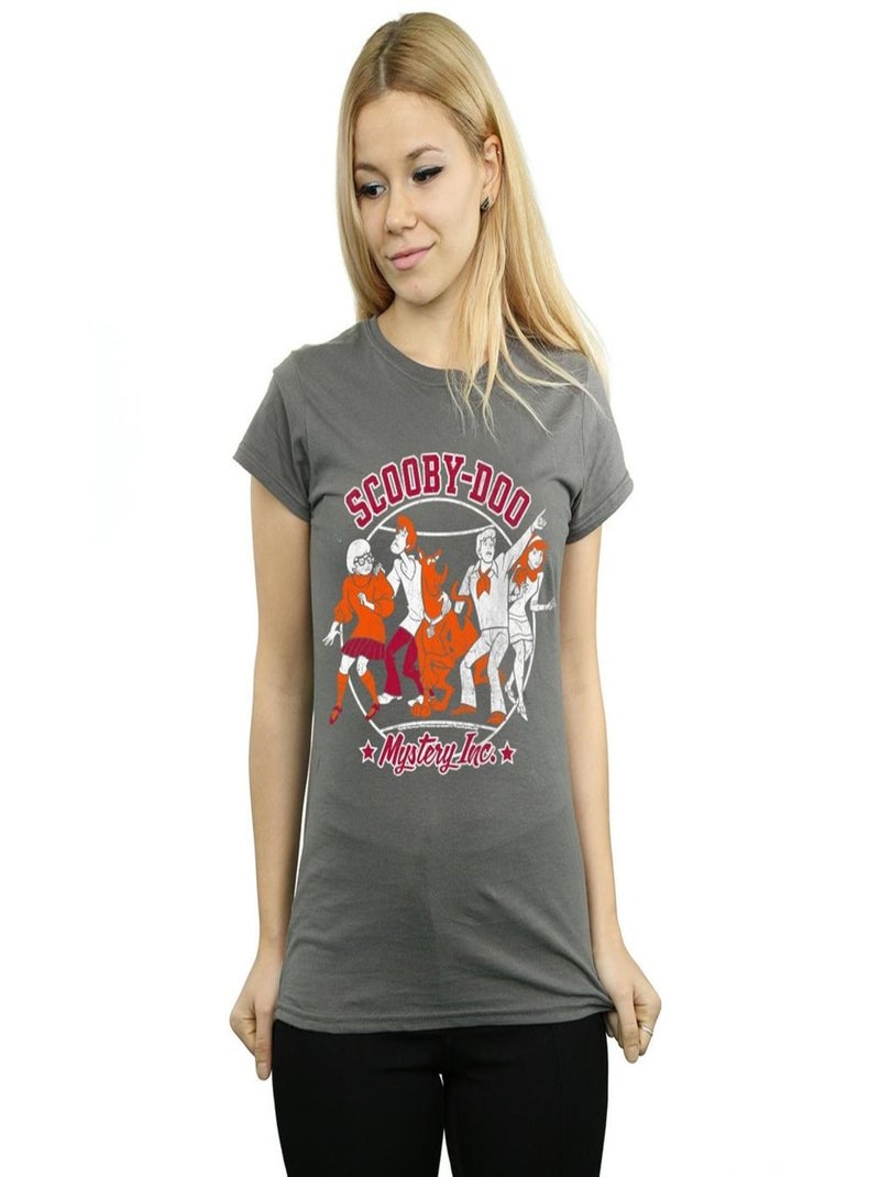 Scooby Doo - T-shirt COLLEGIATE CIRCLE Gris Noir - Kiabi
