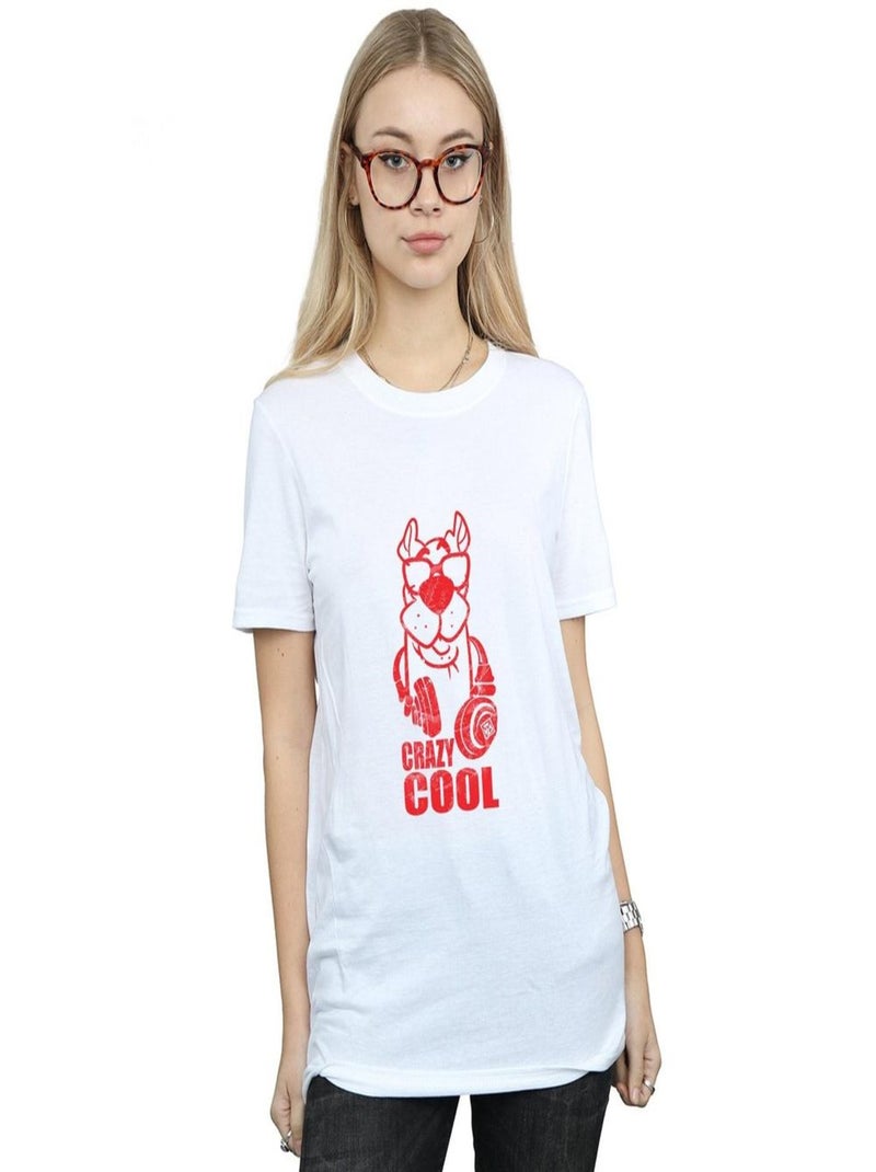 Scooby Doo - T-shirt CRAZY COOL Blanc - Kiabi