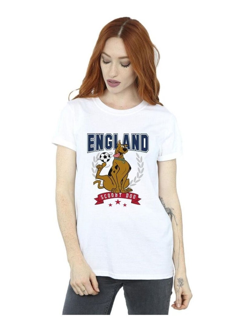 Scooby Doo - T-shirt ENGLAND FOOTBALL Blanc - Kiabi