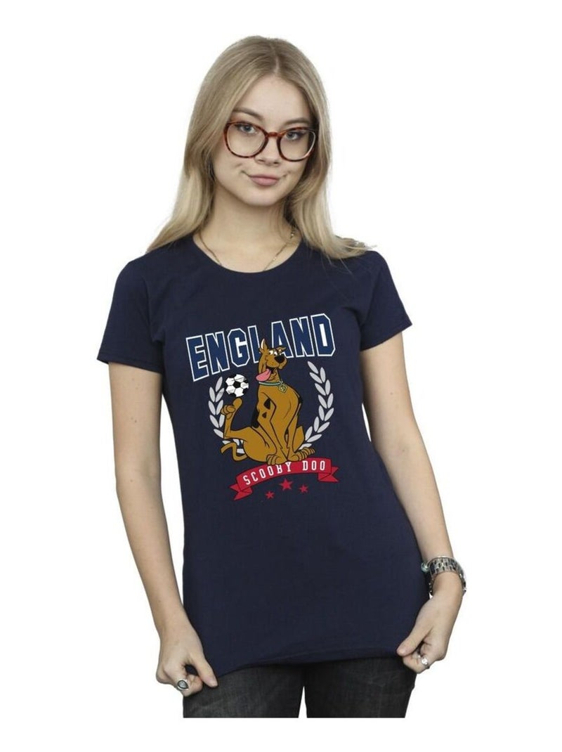 Scooby Doo - T-shirt ENGLAND FOOTBALL Bleu marine - Kiabi