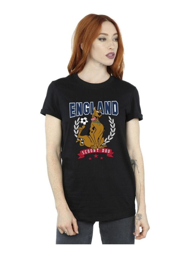 Scooby Doo - T-shirt ENGLAND FOOTBALL Noir - Kiabi
