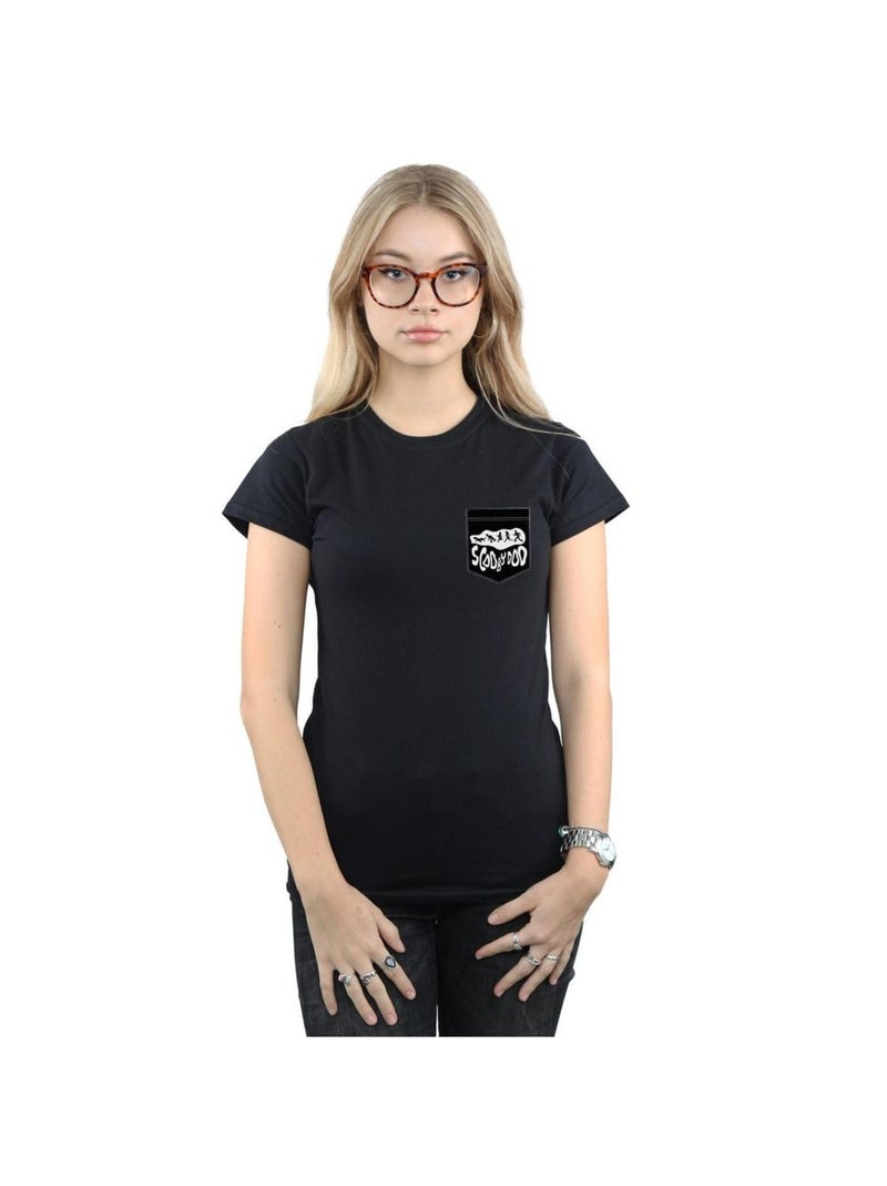 Scooby Doo - T-shirt FAUX POCKET Noir - Kiabi