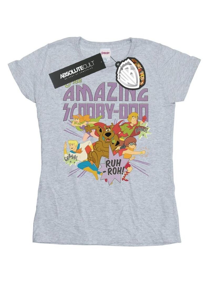 Scooby Doo - T-shirt Gris chiné - Kiabi