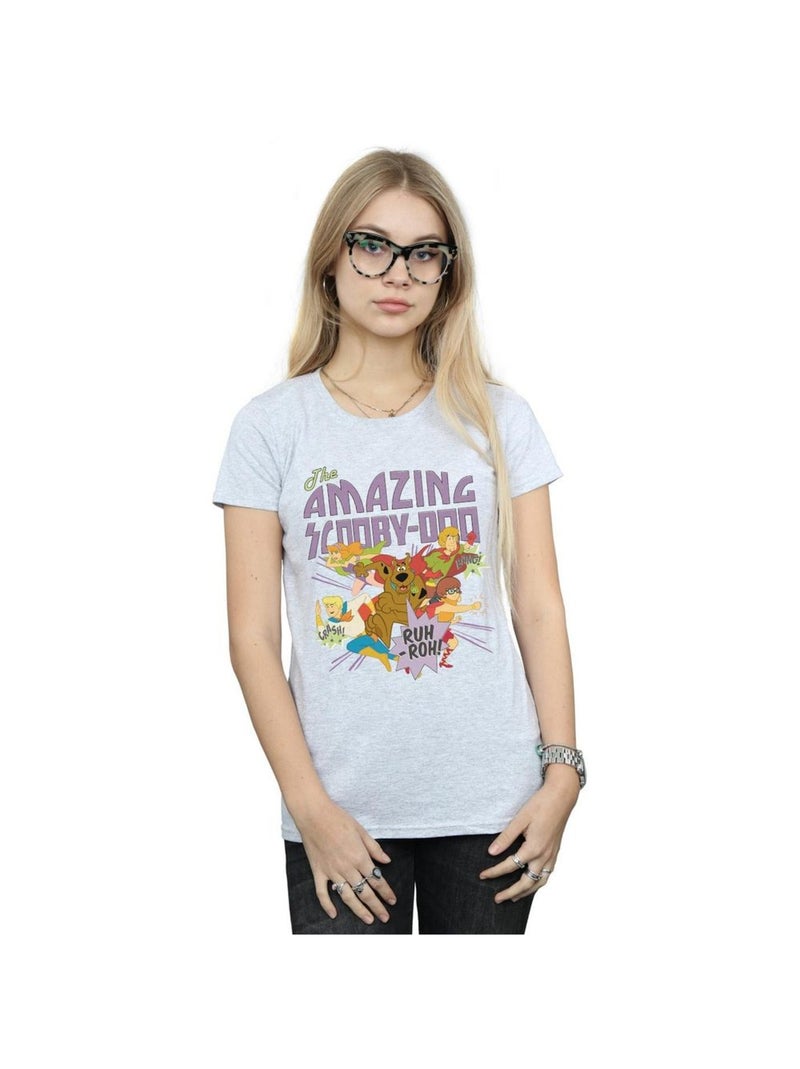 Scooby Doo - T-shirt Gris chiné - Kiabi