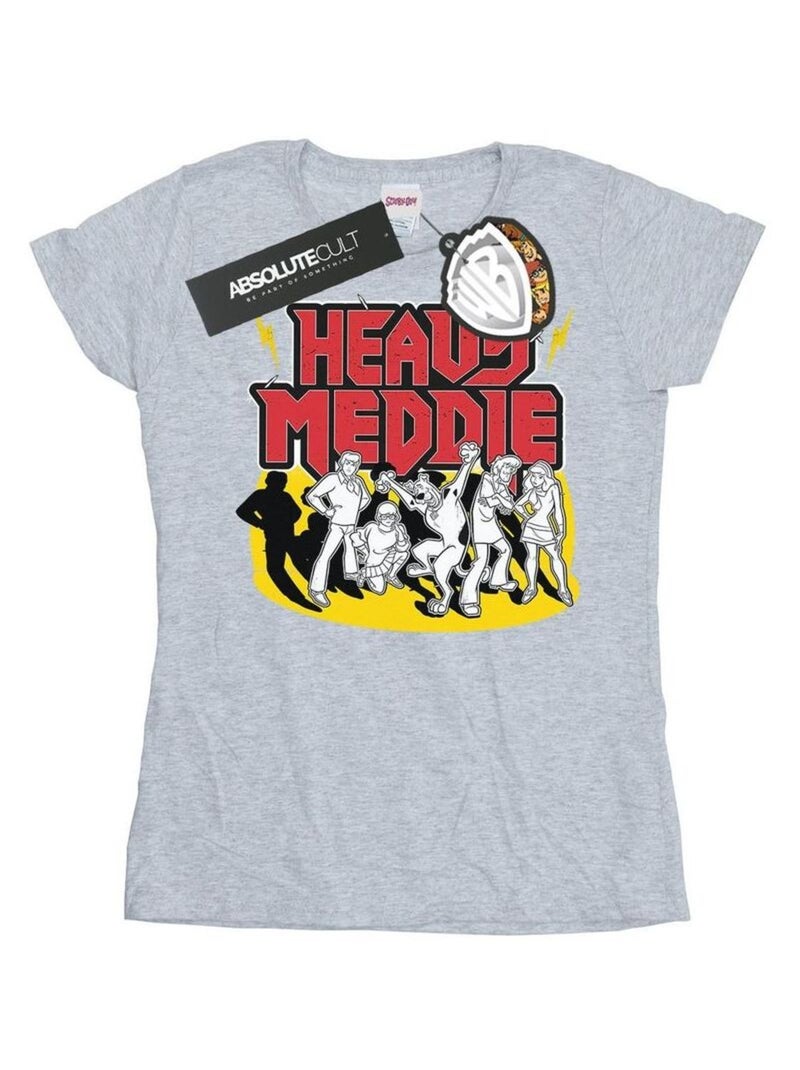 Scooby Doo - T-shirt HEAVY MEDDLE Gris chiné - Kiabi