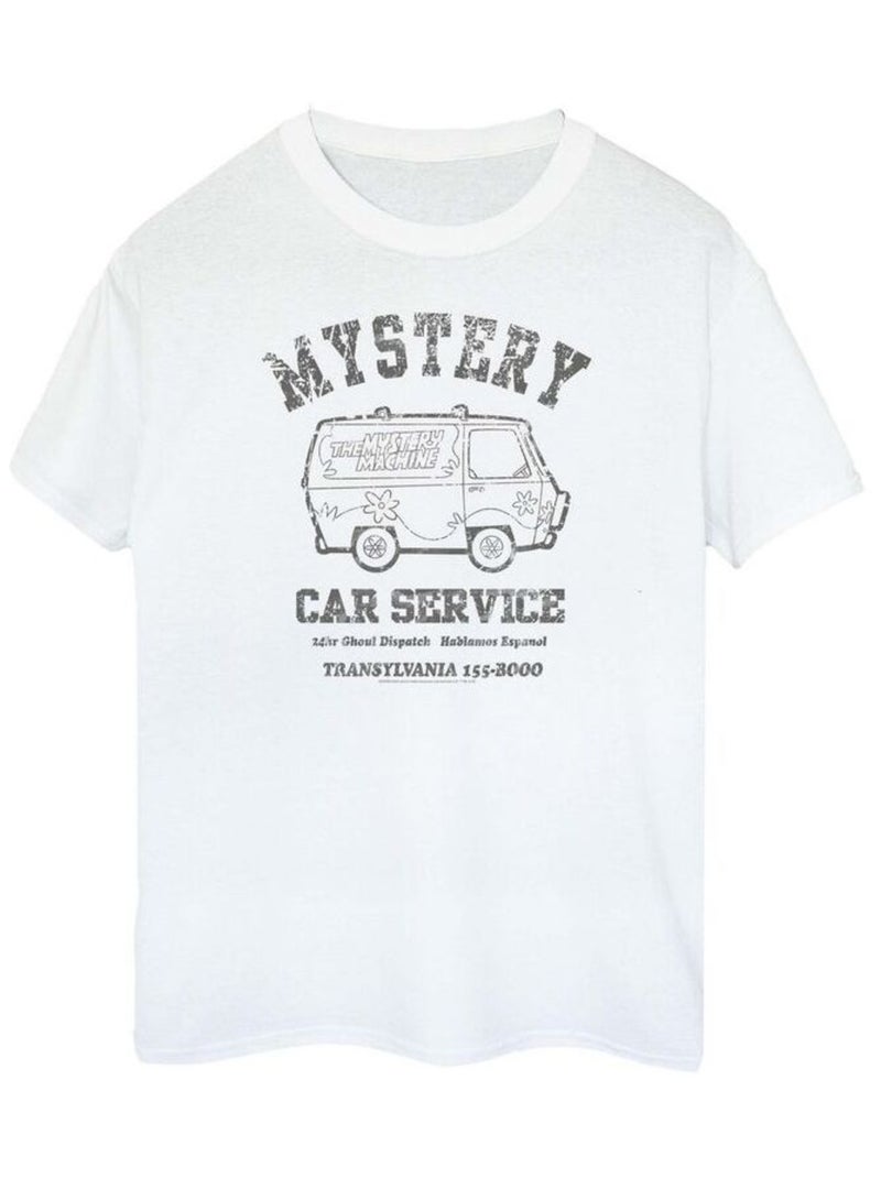 Scooby Doo - T-shirt MYSTERY CAR SERVICE Blanc - Kiabi