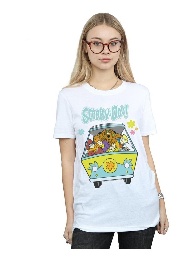 Scooby Doo - T-shirt MYSTERY MACHINE Blanc - Kiabi